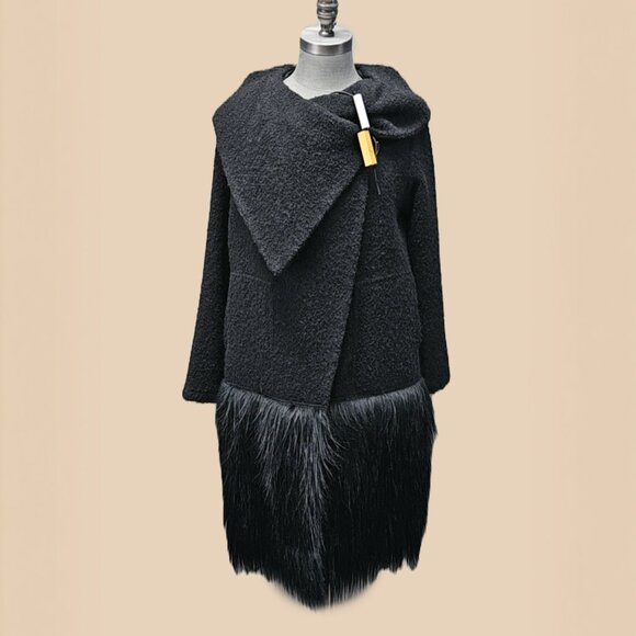 Igor Coat with Faux Fur Bottom - Picture 2 of 5
